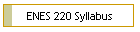 ENES 220 Syllabus